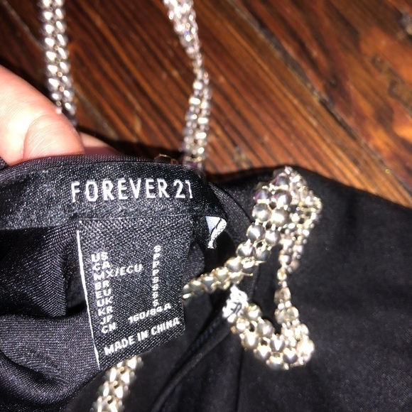 FOREVER 21 rhinestone strap bodysuit - Picture 5 of 5